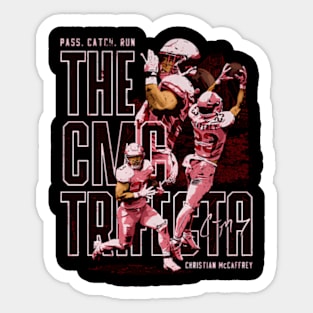 Christian Mccaffrey San Francisco Trifecta Sticker